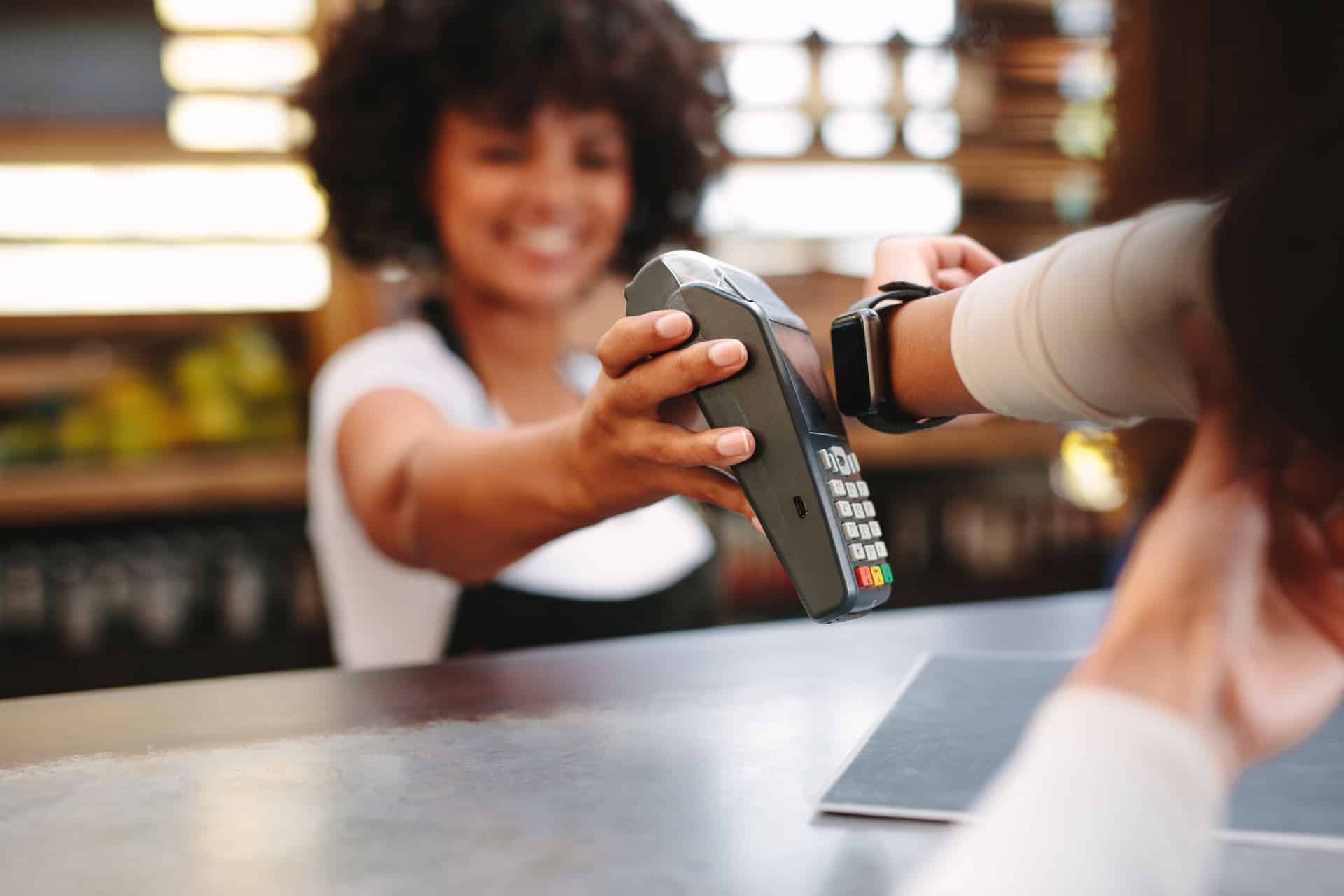 Mobile POS systems allow payments with smart watches